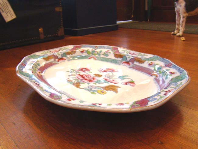 A beautiful and large English Stoneware Serving Platter circa 1830-1850 by James Ridgway — image 2
